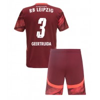 Echipament fotbal RB Leipzig Lutsharel Geertruida #3 Tricou Deplasare 2024-25 pentru copii maneca scurta (+ Pantaloni scurti)